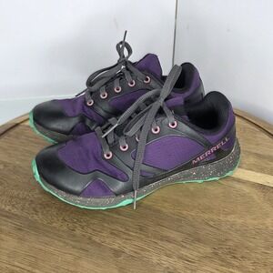 MERRELL Altalight Low Acai Purple Hiking Trail Sneakers Kid Youth Sz US 1 Eur 32
